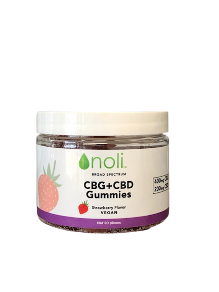 CBG+CBD Strawberry Gummies 400mg CBG/200mg CBD