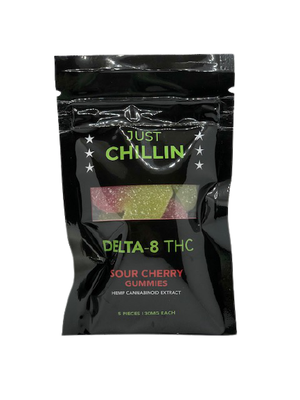 Delta 8 Sour Cherry Gummies (5pieces)